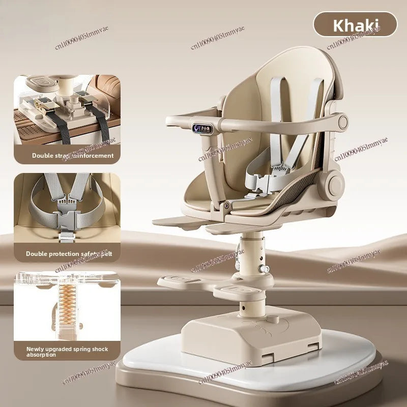 Electric Vehicle, Child Shock-absorbing Seat, Front Baby Seat, Scooter, Child Safety and Stability, Five-point Seat Belt
