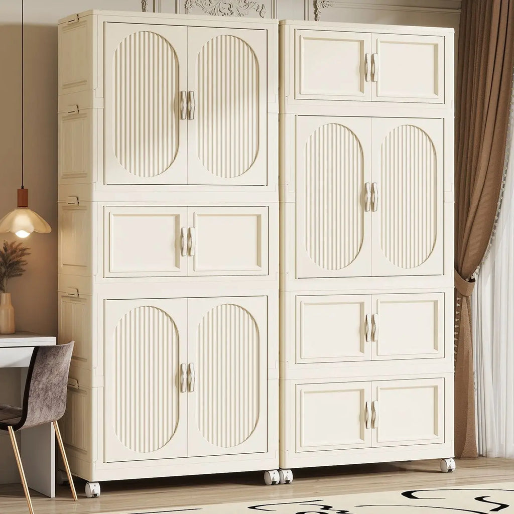 Children's Wardrobe Baby Closet Home Use Clothes & Quilt Storage Cabinet Primary School Student Clothing Organizer Folding Home
