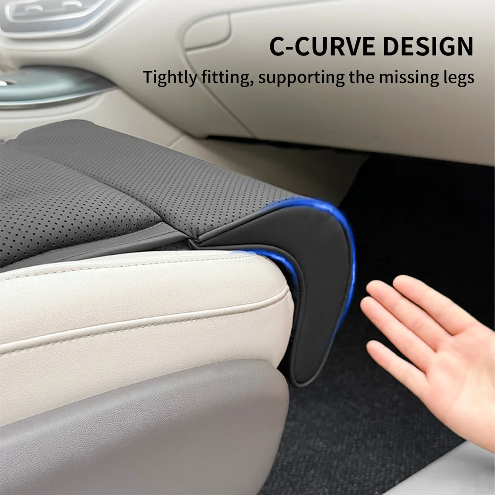 Thick Car Seat Cushion with Leg Support Universal Seat Cover Extension Leg Rest Pad for Geely Coolray Emgrand Okavango Monjaro
