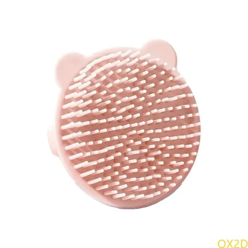 Baby Bear Hair Washing Brush Children's Bath Scrubbing Magic Tool Home Baby Bath Bathing Newborn Hair Removal and Shampoo Brush