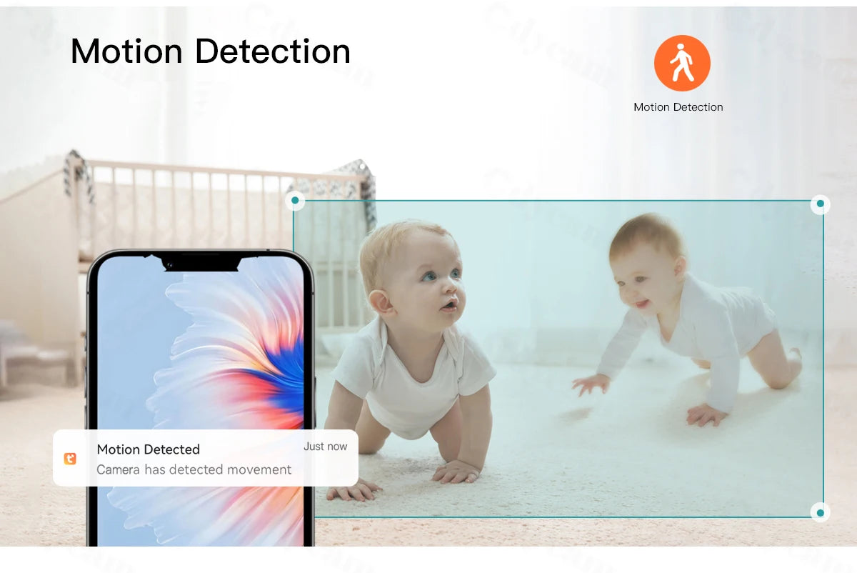 5" WiFi Baby Monitor 4x Zoom PTZ Cam Tuya APP+monitor Dual Control Electronic Baby Sitter Two Way Audio Night Vision Babyphone