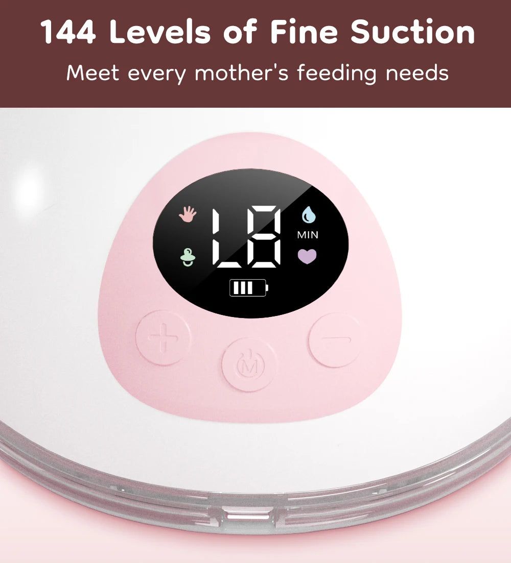 MAMIJOY 2PCS Wearable Electric Breast Pump 4 Modes＆36Suction Levels Silent Leak-Proof Hands Free Portable Breast Pumps EB50D