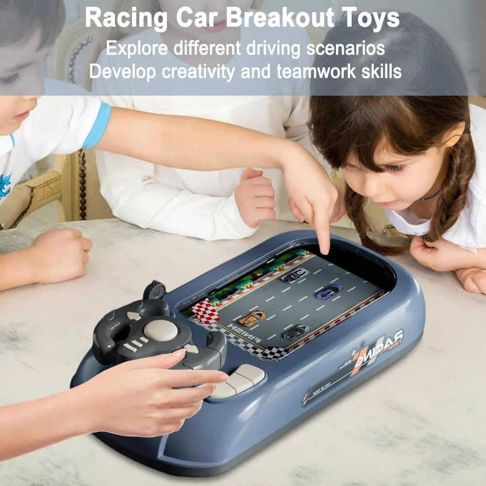 Children's Steering Wheel Driving Toys Vehicle Electronic Simulation Racing Adventure Game Kid Toys Cool Interactive Xmas Gifts