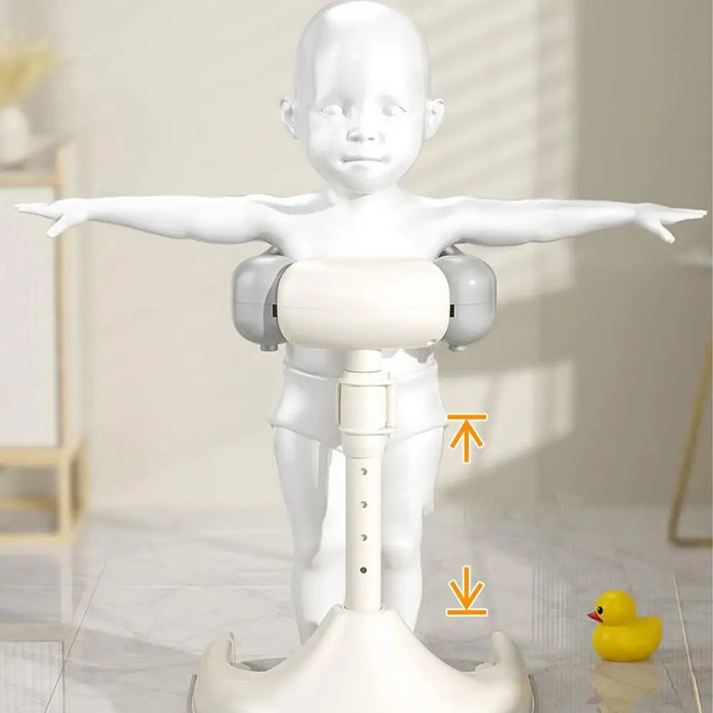 Baby Shower Stand Anti-Slip Baby Shower Standing Support Foldable Portable Bathing Device Wash Seat for Kids Boys Girls