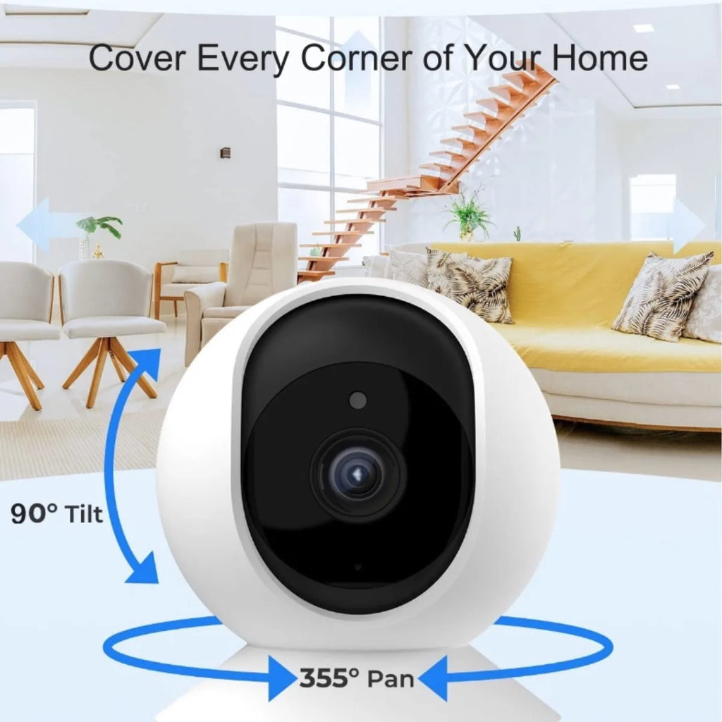 Baby Monitor Camera Indoor Security IP Camera 2K Resolution with Pan Tilt Zoom/ Motion Alerts Ideal for Baby and Pet