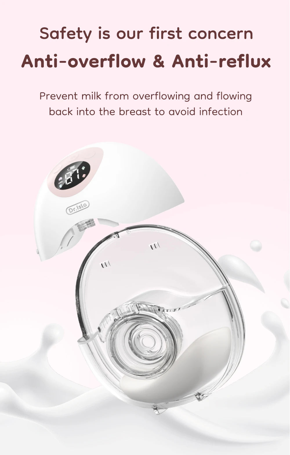 MAMIJOY 2PCS Wearable Electric Breast Pump 4 Modes＆36Suction Levels Silent Leak-Proof Hands Free Portable Breast Pumps EB50D