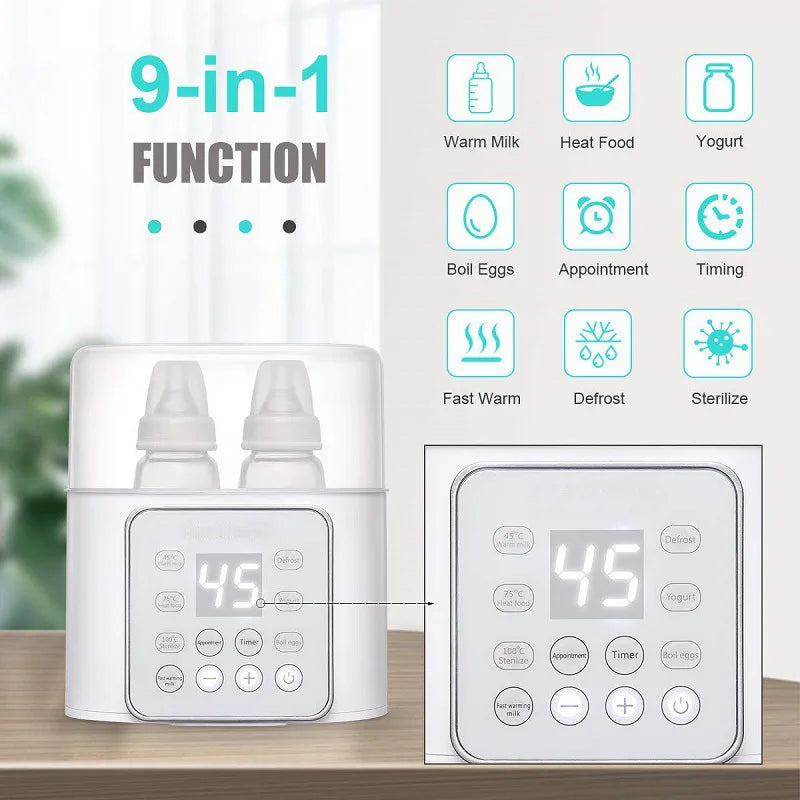 TINSOL New Baby Bottle Warmer Multifunctional Quick Baby Food Heater Milk Heater Sterilizer with Precise Temperature Control
