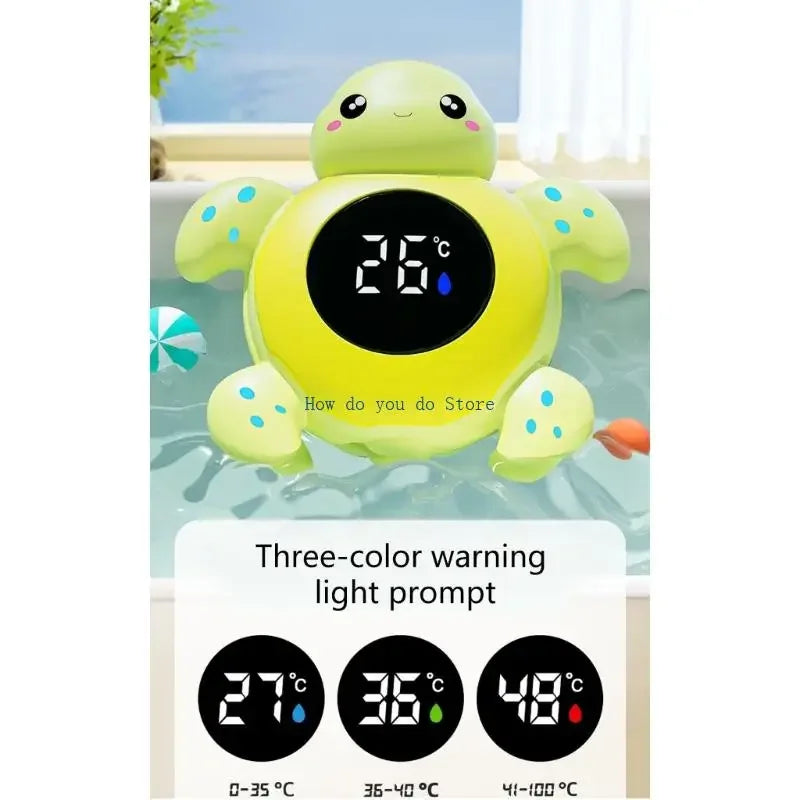 19QF Adorable Animal Digital Bath Thermograph Automatic LED Alert For Baby Safe Bathing Water Temperature Control