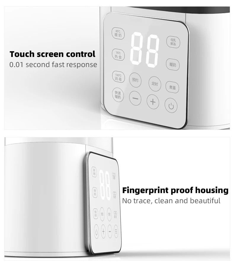 TINSOL New Baby Bottle Warmer Multifunctional Quick Baby Food Heater Milk Heater Sterilizer with Precise Temperature Control