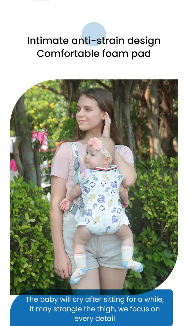 Multi-Functional Baby Carrier Front Carry Horizontal Waist Stool Newborn Carriers Breathable Adjustable Ergonomic Babies Items
