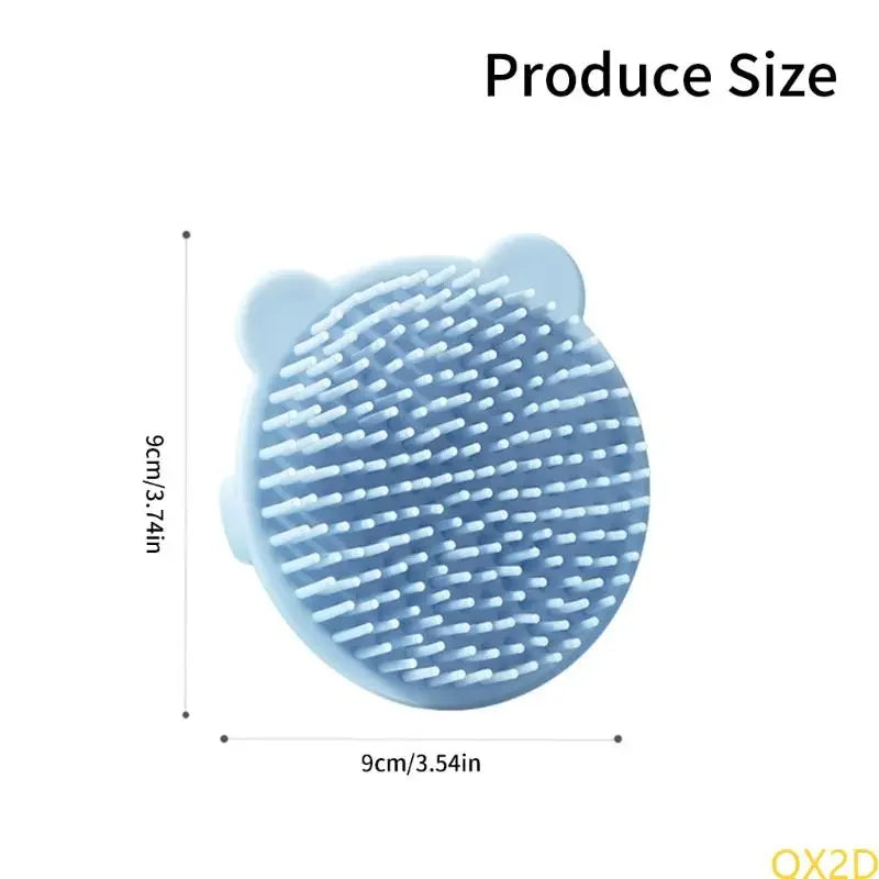 Baby Bear Hair Washing Brush Children's Bath Scrubbing Magic Tool Home Baby Bath Bathing Newborn Hair Removal and Shampoo Brush