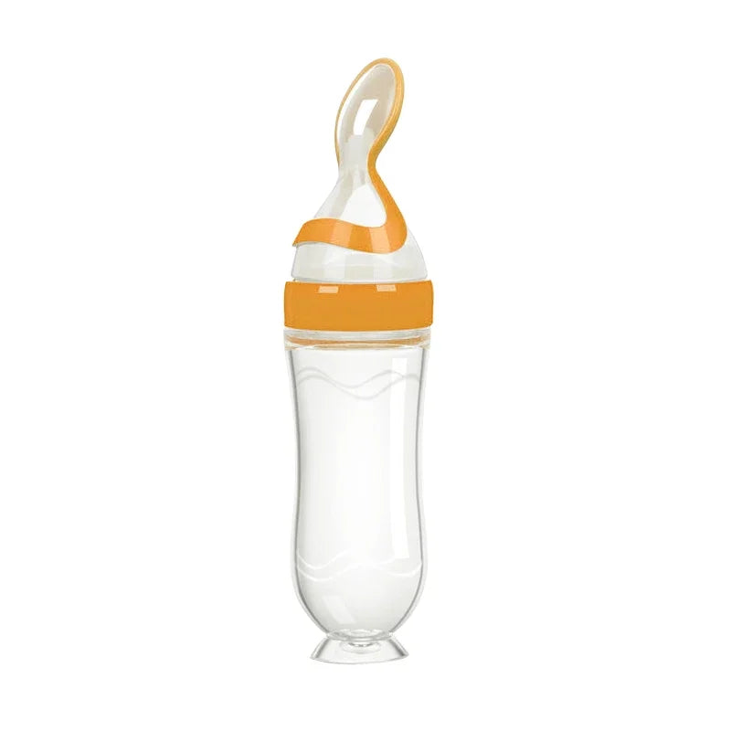 Baby Spoon Squeezing Feeding Bottle Feeder Silicone Spoons for Feeding Kids Toddler Cutlery Utensils Babies Accessories Newborn