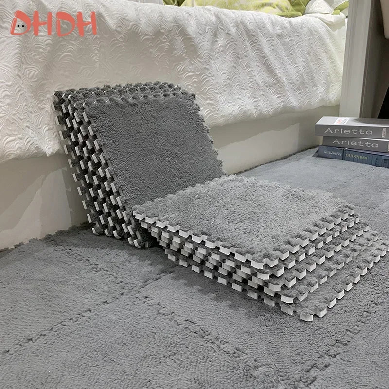 10/20PCS Soft Plush Kids Carpet Baby Play Mat Children's Rugs Toys EVA Foam Children's Mat Puzzle Interlock Floor Mats 30*30 CM