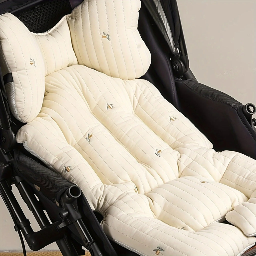 Thicken Baby Stroller Seat Cushion Pad for Car Puchair Liner Mat Cotton Breathable Cart Mattress Infant Newborn Pram Accessories