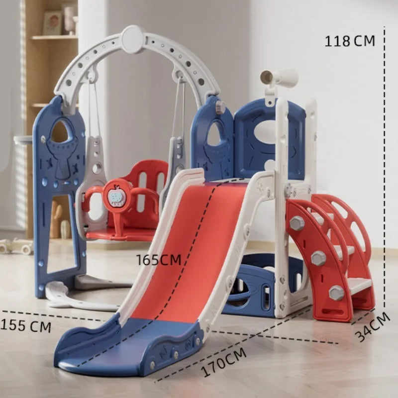 Kids' Slide Outdoor Indoor Domestic Baby Three-in-one Slide Swing Family Multifunction Amusement Park Multiple Combination