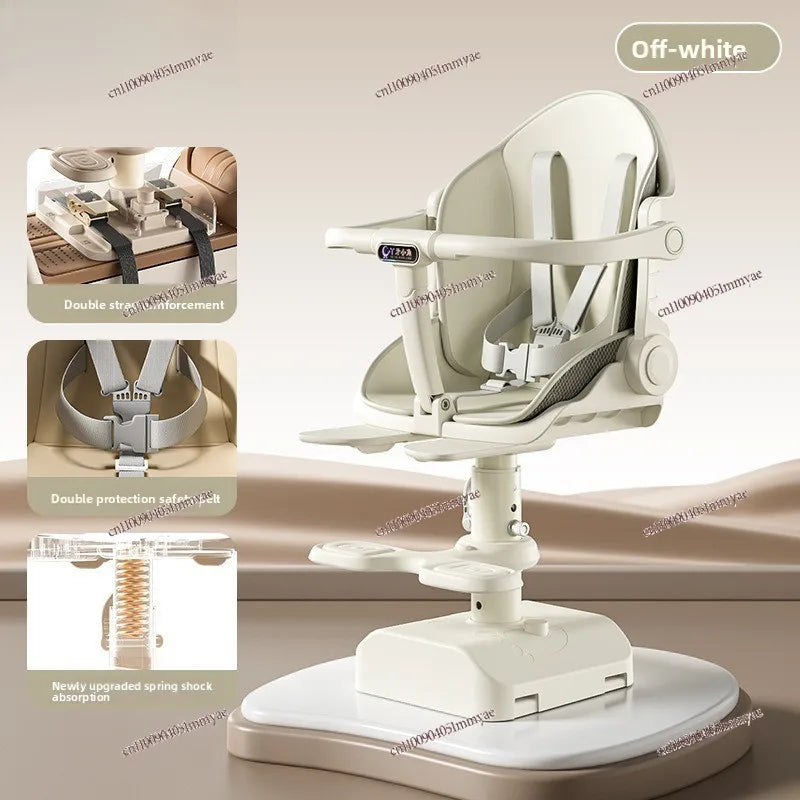 Electric Vehicle, Child Shock-absorbing Seat, Front Baby Seat, Scooter, Child Safety and Stability, Five-point Seat Belt