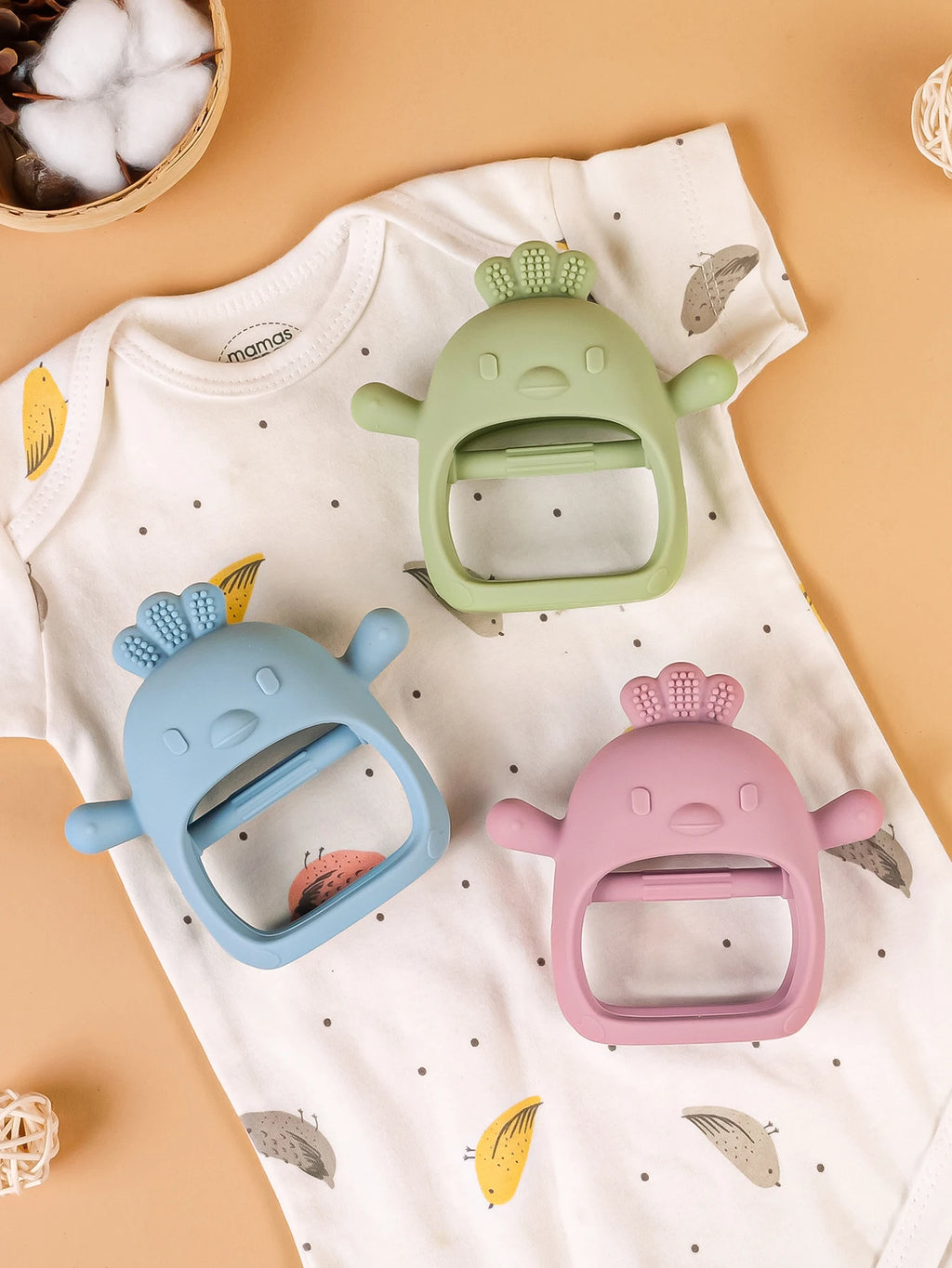 1PC Baby Teether Gloves Kids Teething Silicone Newborn Dental Care Gums Anti-eating Hand Molar Stick Baby Accessories