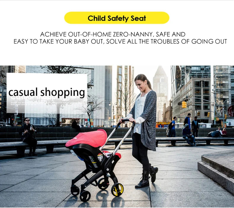 Baby Stroller 4 in 1 With Car Seat Baby Pram High Landscope Folding Baby Carriage Prams For Newborns Cart 3 in 1
