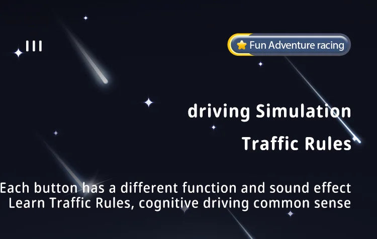 Children's Steering Wheel Driving Toys Vehicle Electronic Simulation Racing Adventure Game Kid Toys Cool Interactive Xmas Gifts