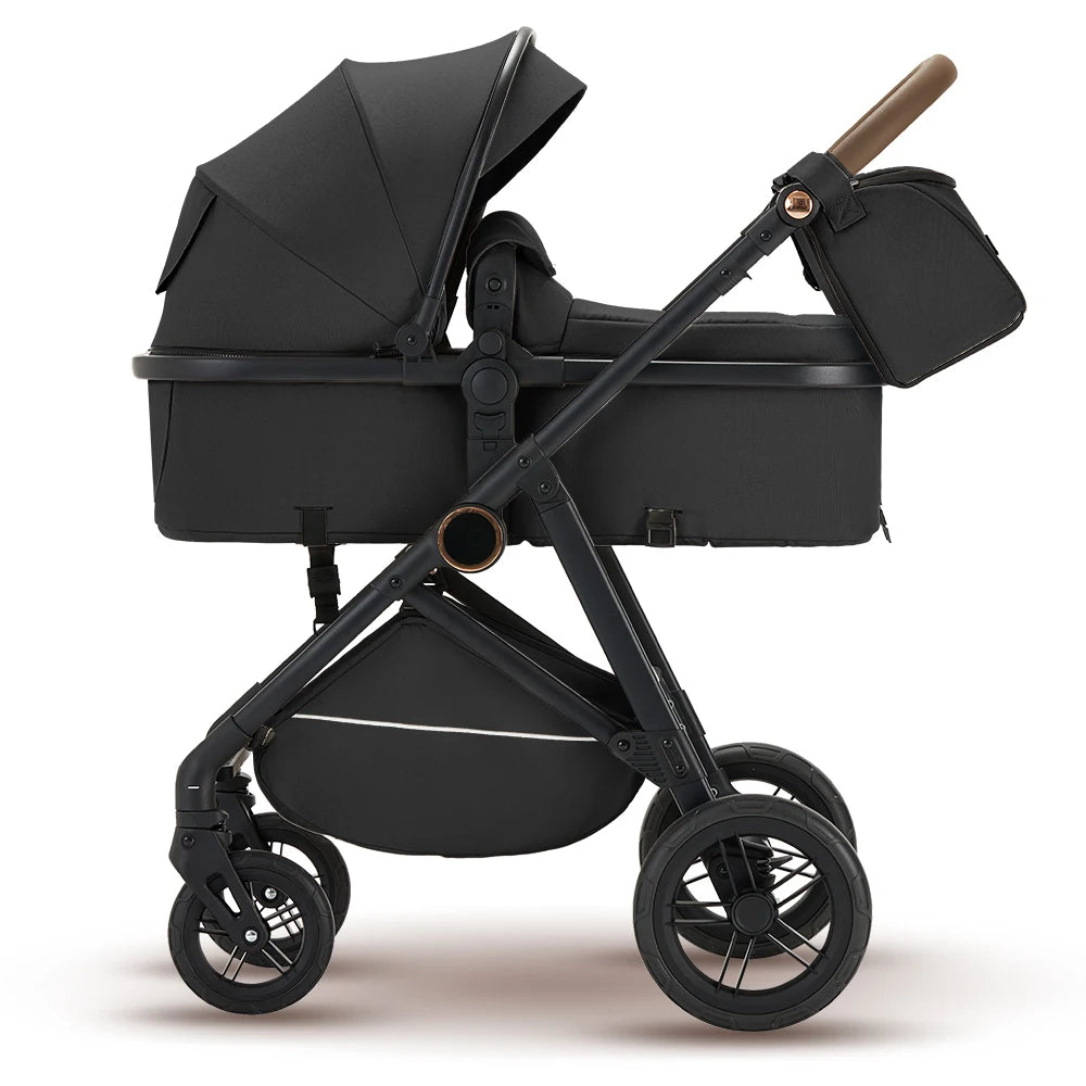 Reversible High-View Stroller ,Lightweight Foldable, Reclining Seat, Baby Stroller for 0-3 Years