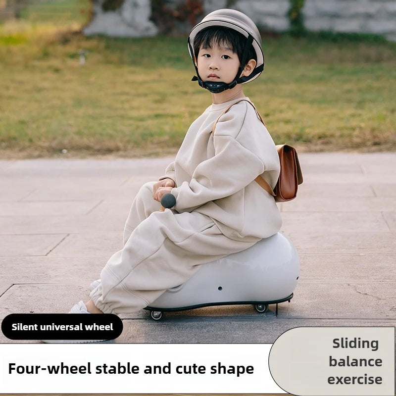 Baby Peanut Twist Car Infant Scooter Walker with Sound Light Silent Wheel Outdoor Ride on Toy Car Balance Training Birthday Gift