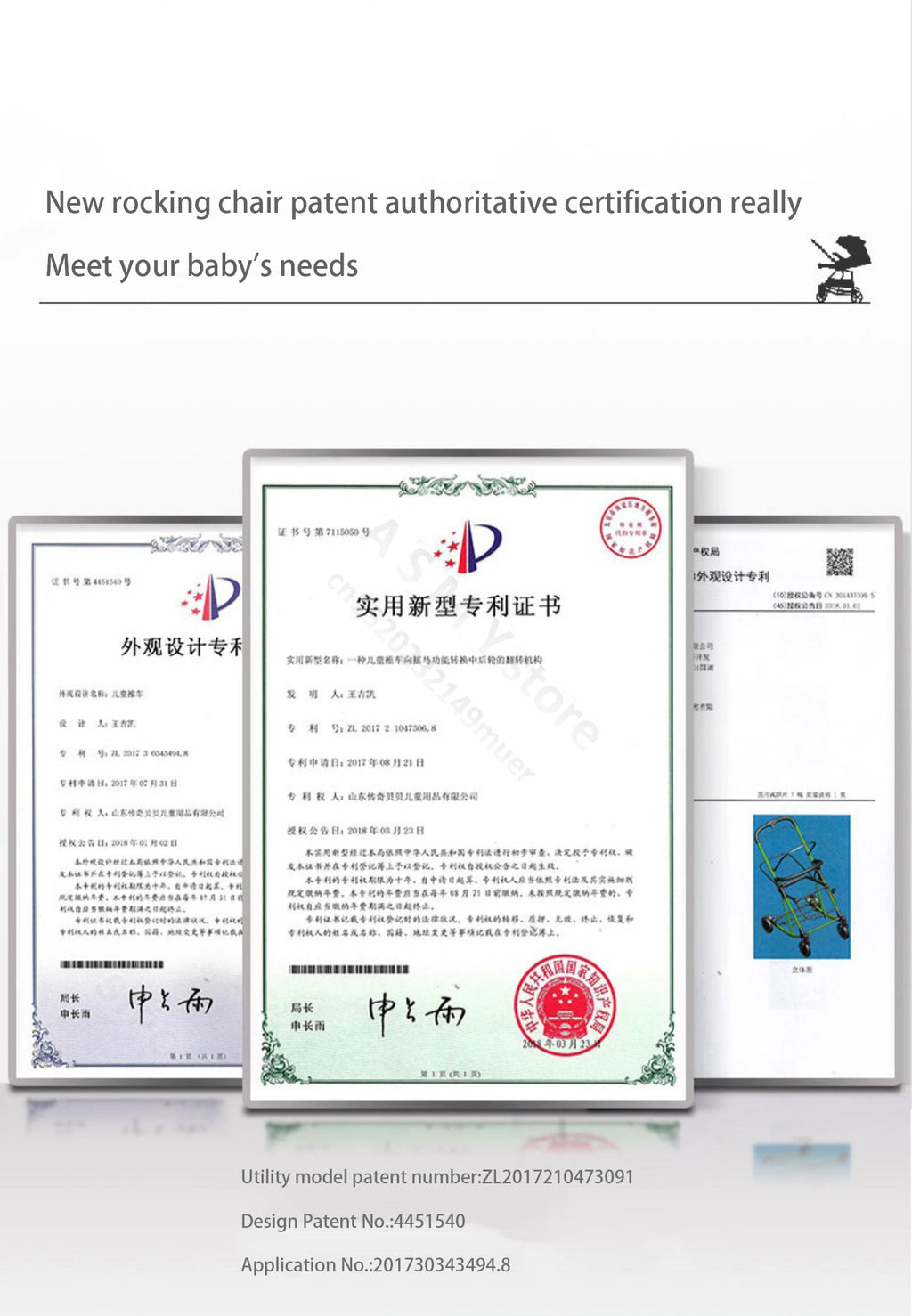 Baby stroller / can sit and lie down two-way lightweight stroller can be folded / shopping cart / 0-3 years old baby stroller