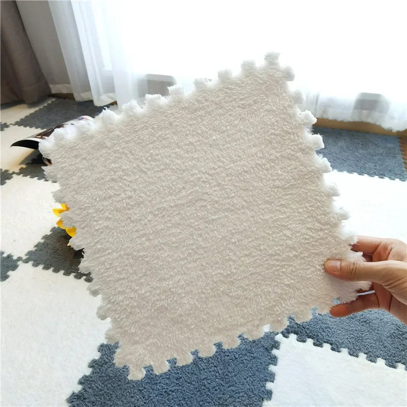 10/20PCS Soft Plush Kids Carpet Baby Play Mat Children's Rugs Toys EVA Foam Children's Mat Puzzle Interlock Floor Mats 30*30 CM
