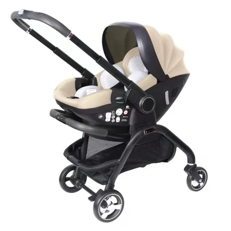 3in1 Baby Stroller, Children's Car Seat, Newborn Stroller, Portable, Lightweight, Luxurious, Suitable For Babies Aged 0-12months