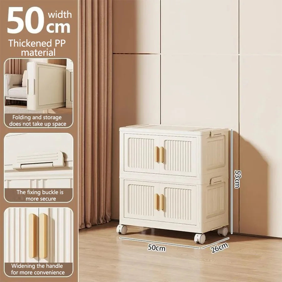 Children's Wardrobe Baby Closet Home Use Clothes & Quilt Storage Cabinet Primary School Student Clothing Organizer Folding Home