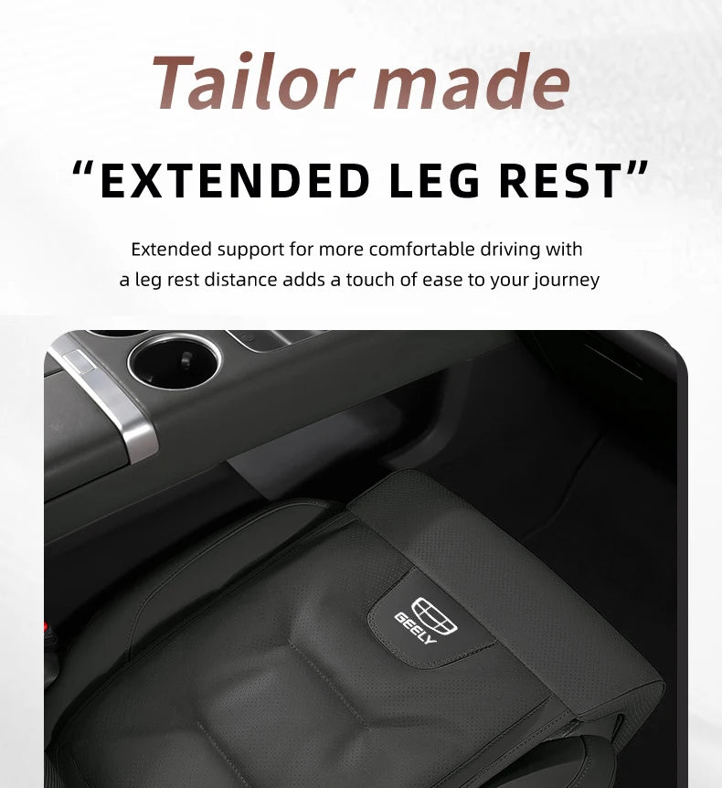 Thick Car Seat Cushion with Leg Support Universal Seat Cover Extension Leg Rest Pad for Geely Coolray Emgrand Okavango Monjaro