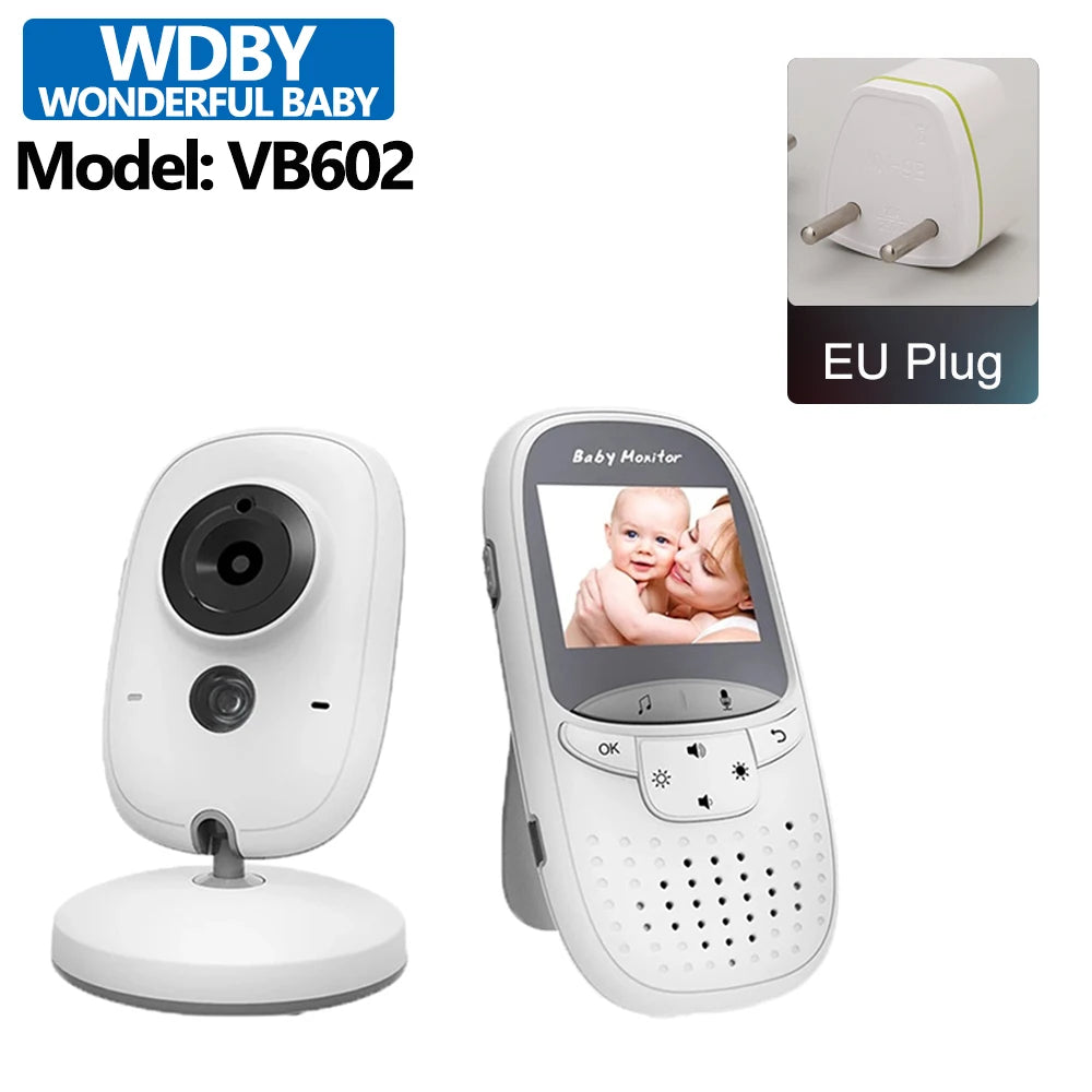 VB602 Baby Monitor Two Way Intercom VOX Mode IR Night Vision Temperature Monitor Built-in Lullabies Home Baby Security Camera
