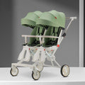 Double Portable Baby Carriage Twins Stroller Infant Stroller Foldable Second-child Baby Stroller Four-wheeled Twin Stroller