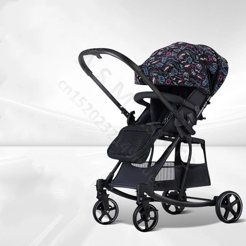 Baby stroller / can sit and lie down two-way lightweight stroller can be folded / shopping cart / 0-3 years old baby stroller