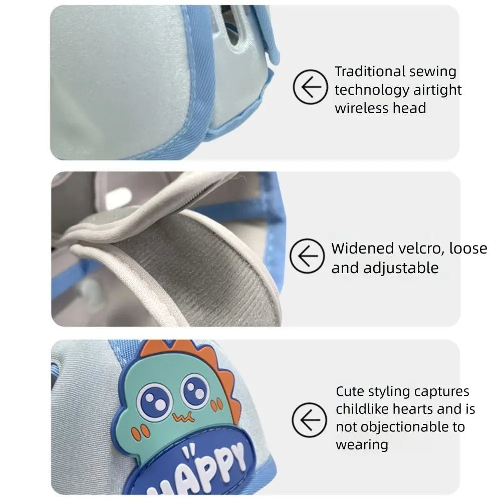 No Bumps Baby Safety Helmet 360-Degree Protection Adjustable Infant Head Protector Shock Absorbing Breathable Newborn Bumper Cap