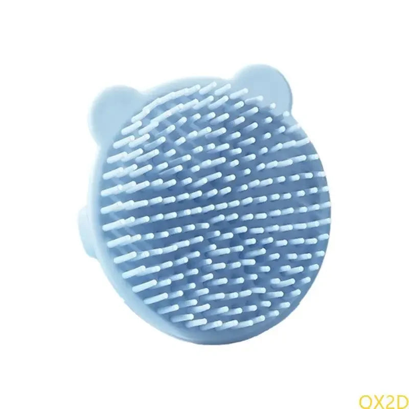 Baby Bear Hair Washing Brush Children's Bath Scrubbing Magic Tool Home Baby Bath Bathing Newborn Hair Removal and Shampoo Brush