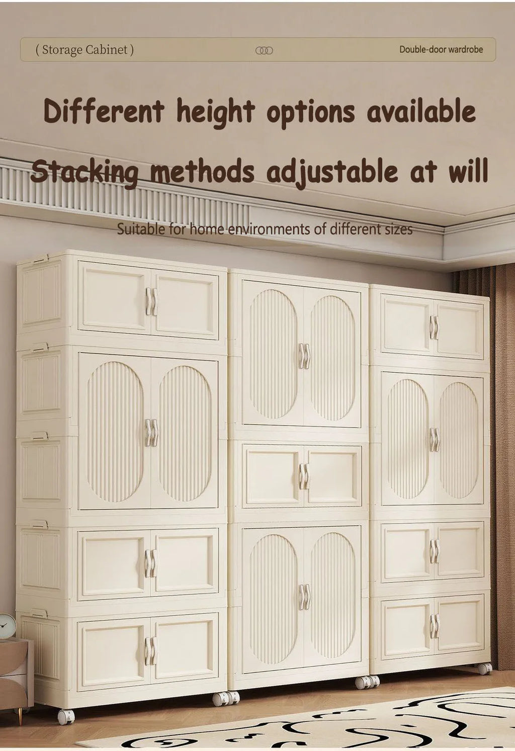 Children's Wardrobe Baby Closet Home Use Clothes & Quilt Storage Cabinet Primary School Student Clothing Organizer Folding Home